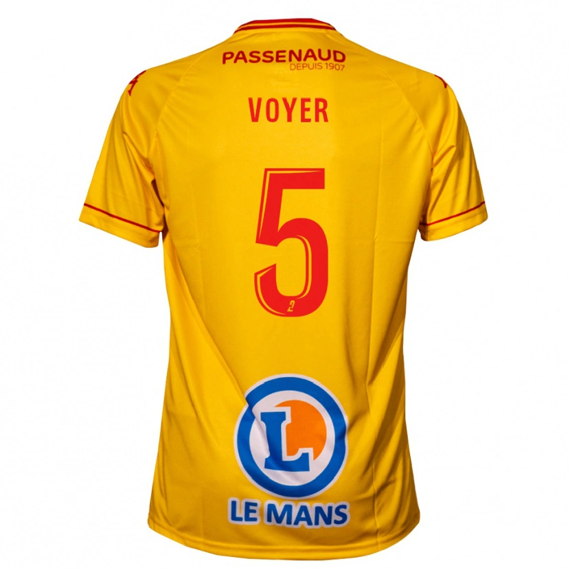 Danxen Damen Harold Voyer #5 Gelb Auswärtstrikot Trikot 2025/26 T-Shirt