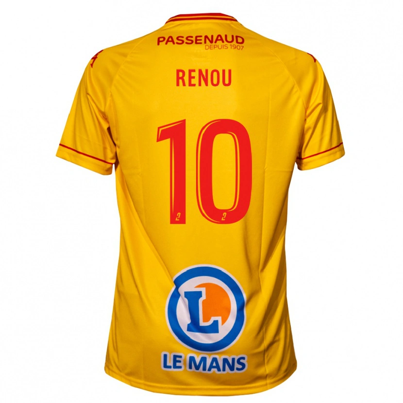 Danxen Damen Baptiste Renou #10 Gelb Auswärtstrikot Trikot 2025/26 T-Shirt
