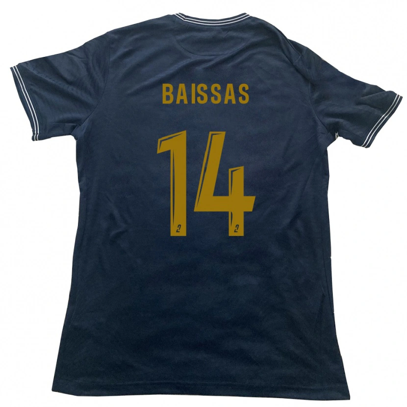 Danxen Damen Guillaume Baissas #14 Marine Gold Auswärtstrikot Trikot 2025/26 T-Shirt
