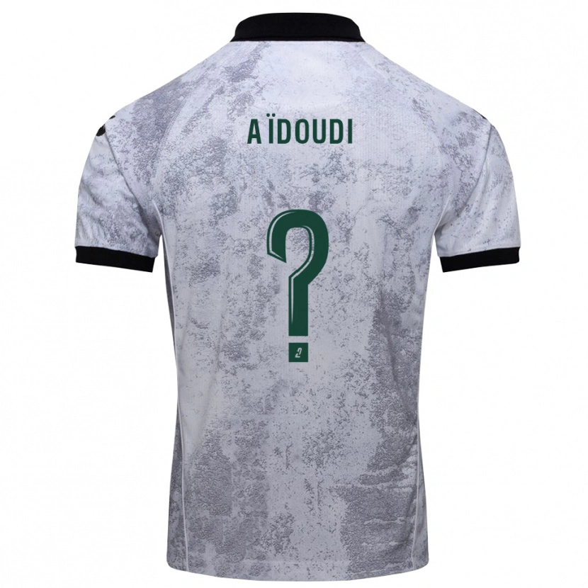 Danxen Damen Karim Aïdoudi #0 Weiß Schwarz Auswärtstrikot Trikot 2025/26 T-Shirt