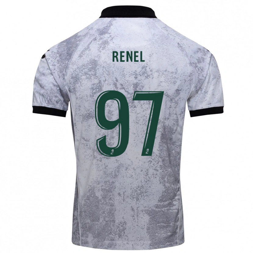 Danxen Damen Samuel Renel #97 Weiß Schwarz Auswärtstrikot Trikot 2025/26 T-Shirt