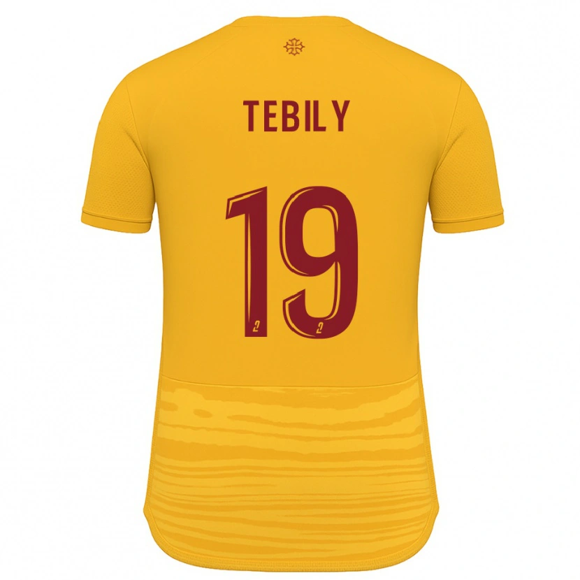 Danxen Damen Hermann Tebily #19 Orange Burgunder Auswärtstrikot Trikot 2025/26 T-Shirt