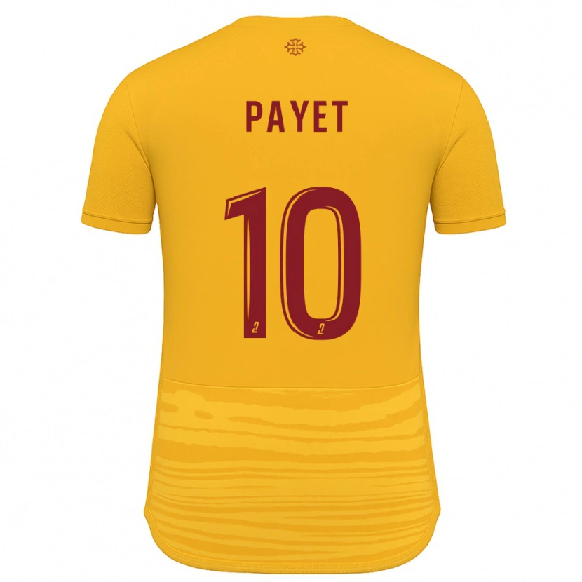 Danxen Damen Paul Payet #10 Orange Burgunder Auswärtstrikot Trikot 2025/26 T-Shirt