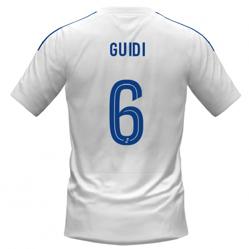 Danxen Damen Dumè Guidi #6 Weiß Blau Auswärtstrikot Trikot 2025/26 T-Shirt