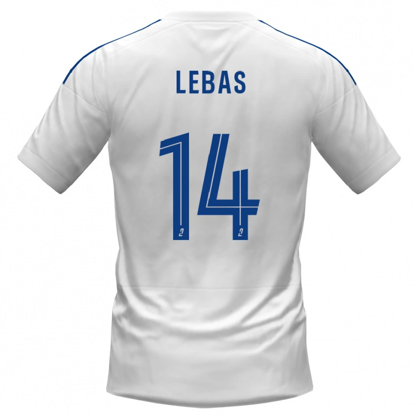 Danxen Damen Victor Lebas #14 Weiß Blau Auswärtstrikot Trikot 2025/26 T-Shirt