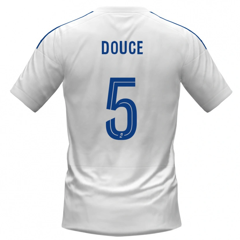 Danxen Damen Nassim Douce #5 Weiß Blau Auswärtstrikot Trikot 2025/26 T-Shirt
