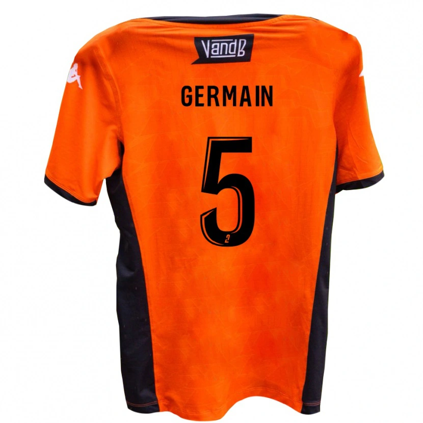 Danxen Damen Mathias Germain #5 Weiß Schwarz Auswärtstrikot Trikot 2025/26 T-Shirt