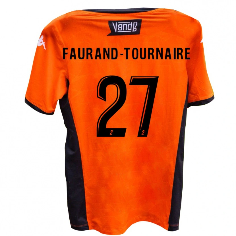 Danxen Damen Aymeric Faurand-Tournaire #27 Weiß Schwarz Auswärtstrikot Trikot 2025/26 T-Shirt
