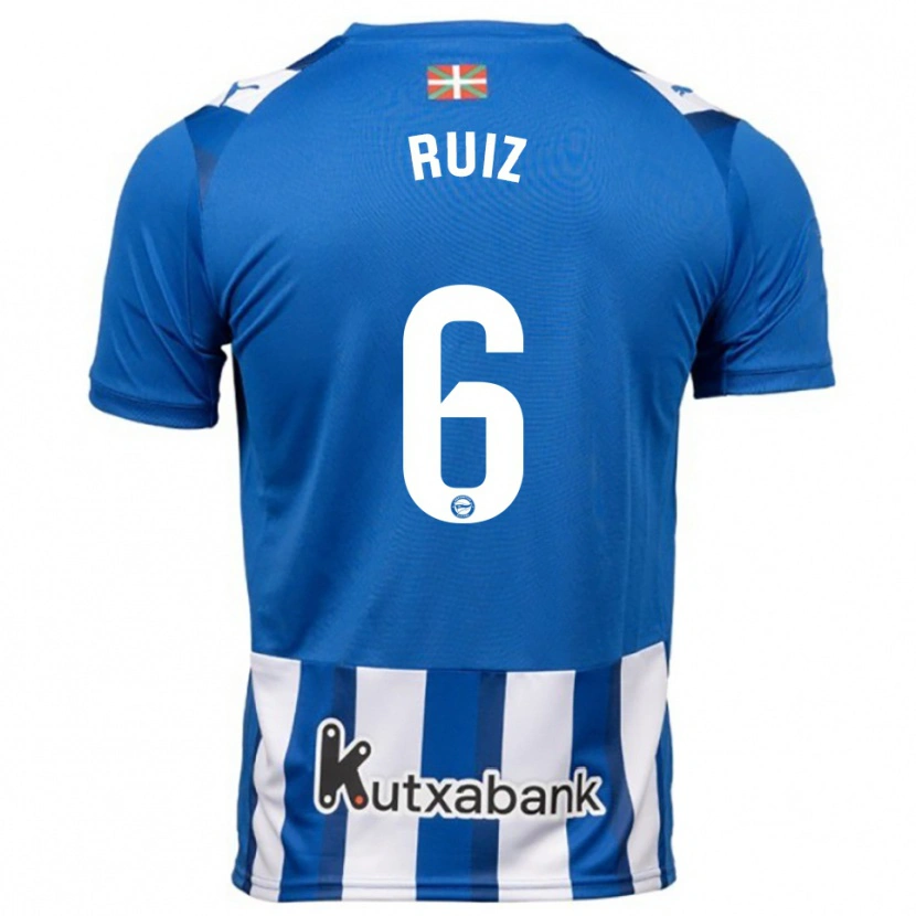 Danxen Kinder Markel Ruiz #6 Blau Weiß Heimtrikot Trikot 2025/26 T-Shirt