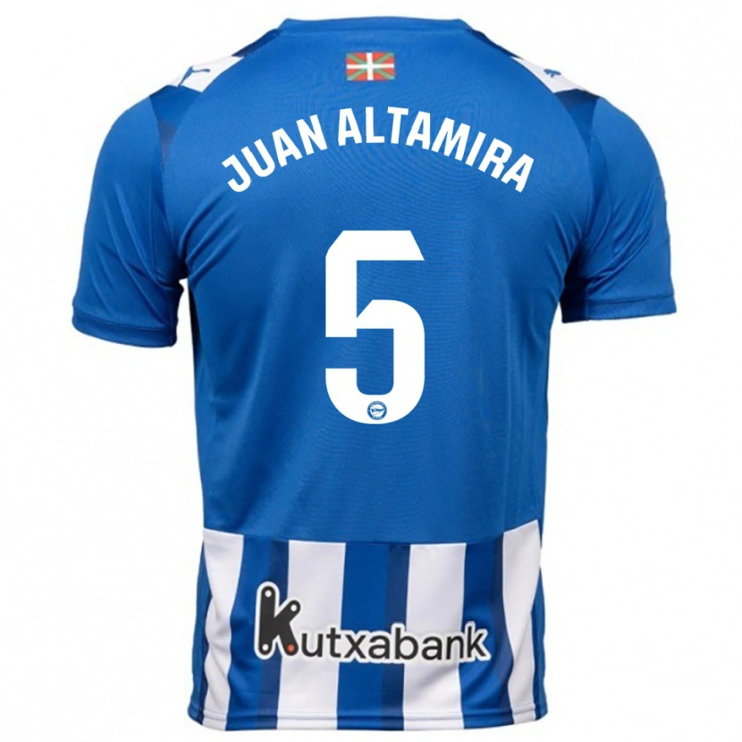 Danxen Kinder Ines Juan Altamira #5 Blau Weiß Heimtrikot Trikot 2025/26 T-Shirt