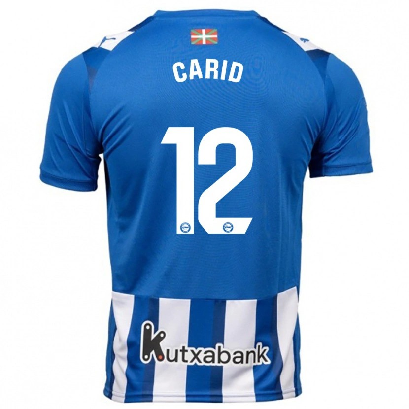 Danxen Kinder Andrea Carid #12 Blau Weiß Heimtrikot Trikot 2025/26 T-Shirt