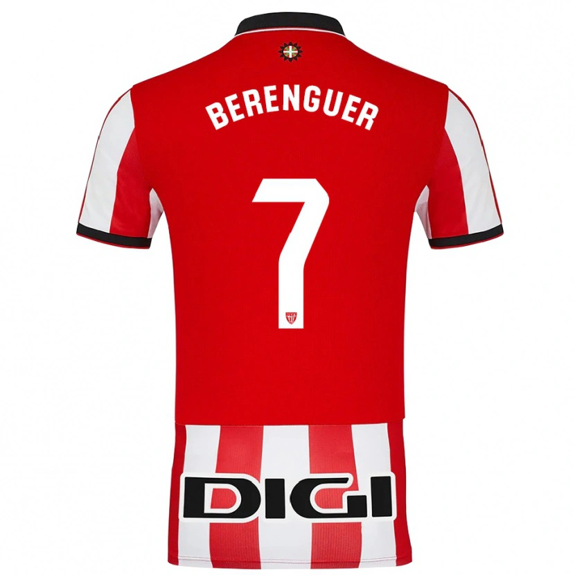 Danxen Kinder Álex Berenguer #7 Rot Weiß Heimtrikot Trikot 2025/26 T-Shirt