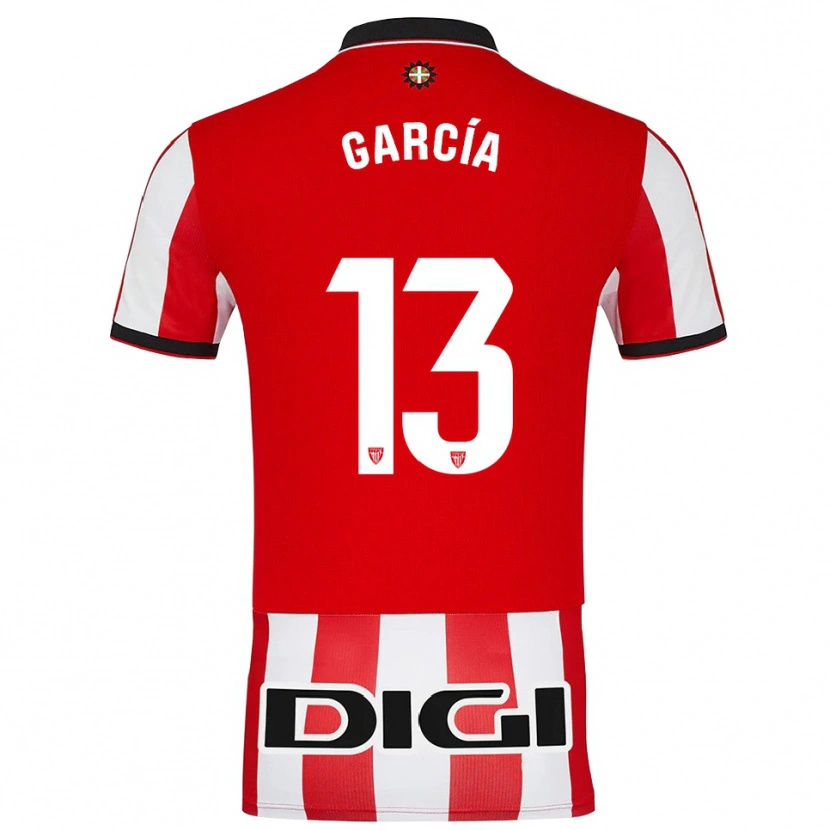 Danxen Kinder Simón García #13 Rot Weiß Heimtrikot Trikot 2025/26 T-Shirt