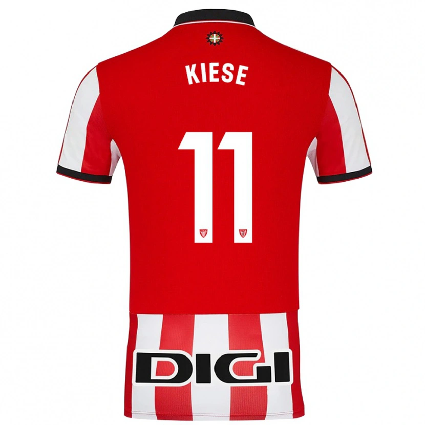 Danxen Kinder Manasse Kiese #11 Rot Weiß Heimtrikot Trikot 2025/26 T-Shirt