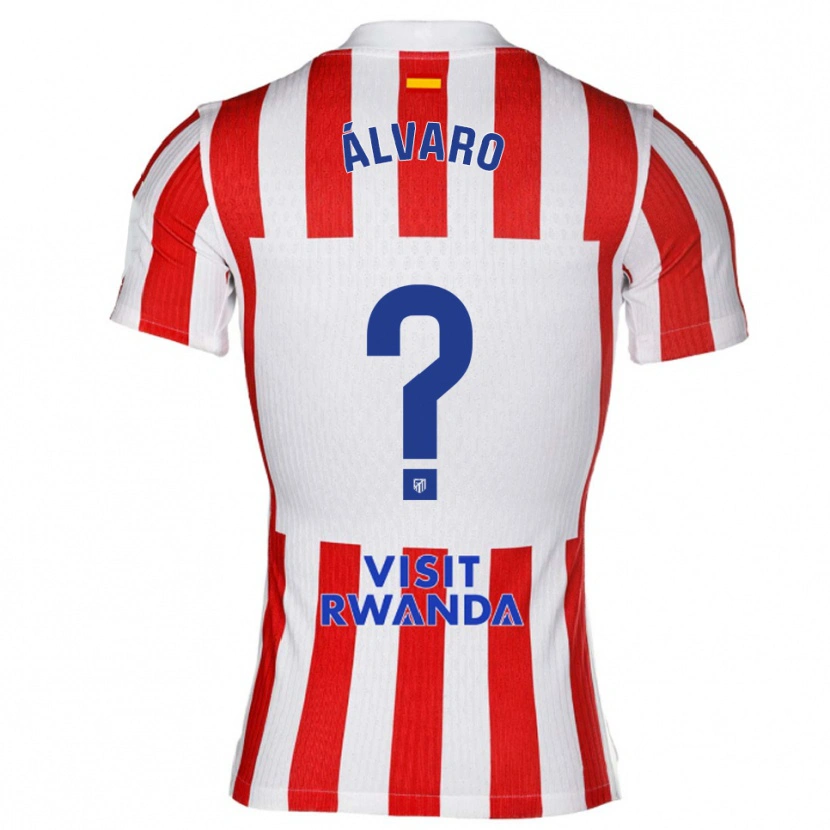 Danxen Kinder Álvaro Fernández #0 Rot Weiß Heimtrikot Trikot 2025/26 T-Shirt