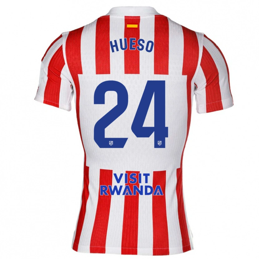 Danxen Kinder Romeo Hueso #24 Rot Weiß Heimtrikot Trikot 2025/26 T-Shirt
