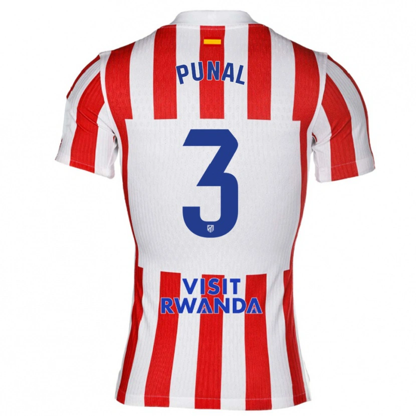 Danxen Kinder Aitor Punal #3 Rot Weiß Heimtrikot Trikot 2025/26 T-Shirt