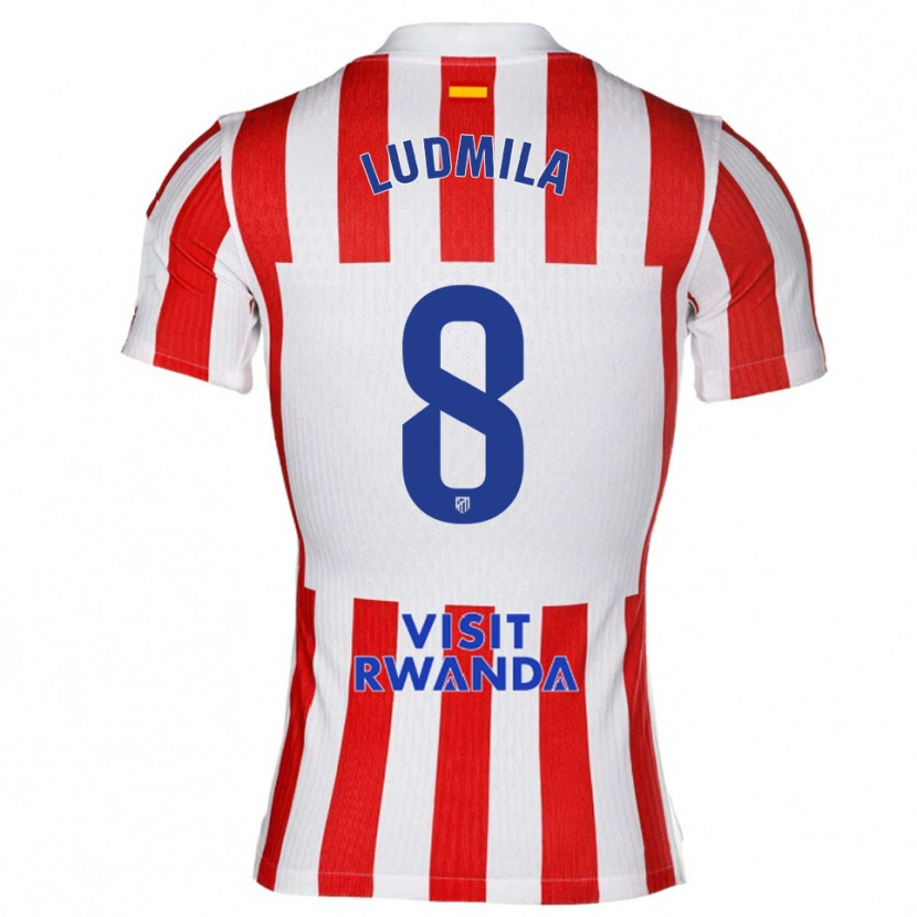 Danxen Kinder Ludmila #8 Rot Weiß Heimtrikot Trikot 2025/26 T-Shirt