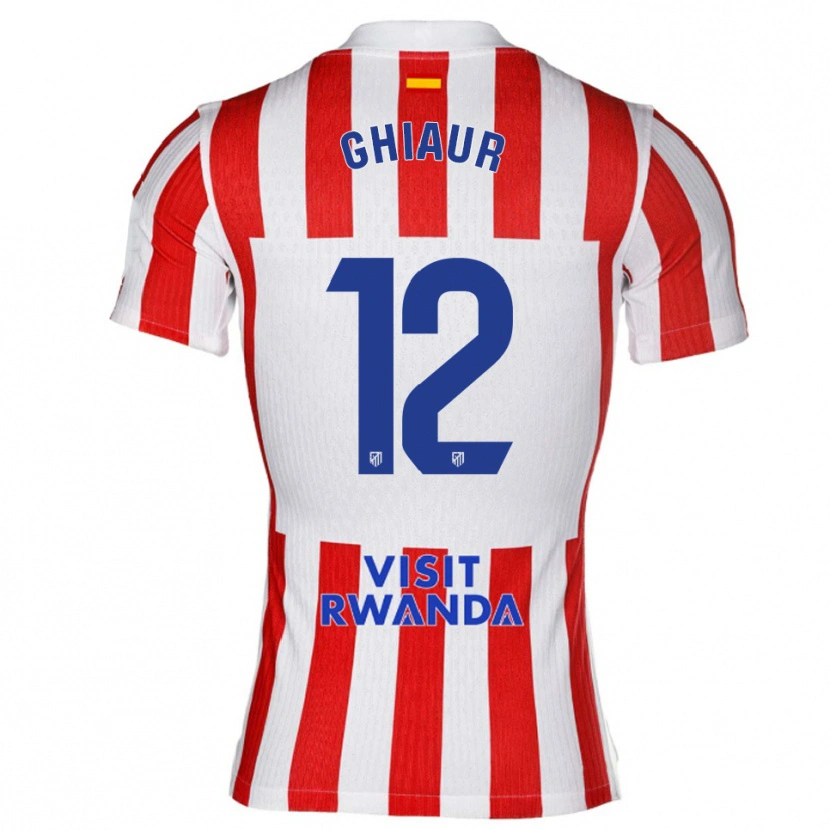 Danxen Kinder Octavian Ghiaur #12 Rot Weiß Heimtrikot Trikot 2025/26 T-Shirt