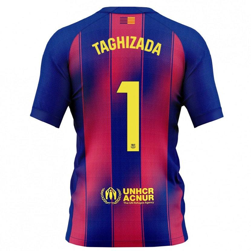Danxen Kinder Eldar Taghizada #1 Blau Rot Heimtrikot Trikot 2025/26 T-Shirt