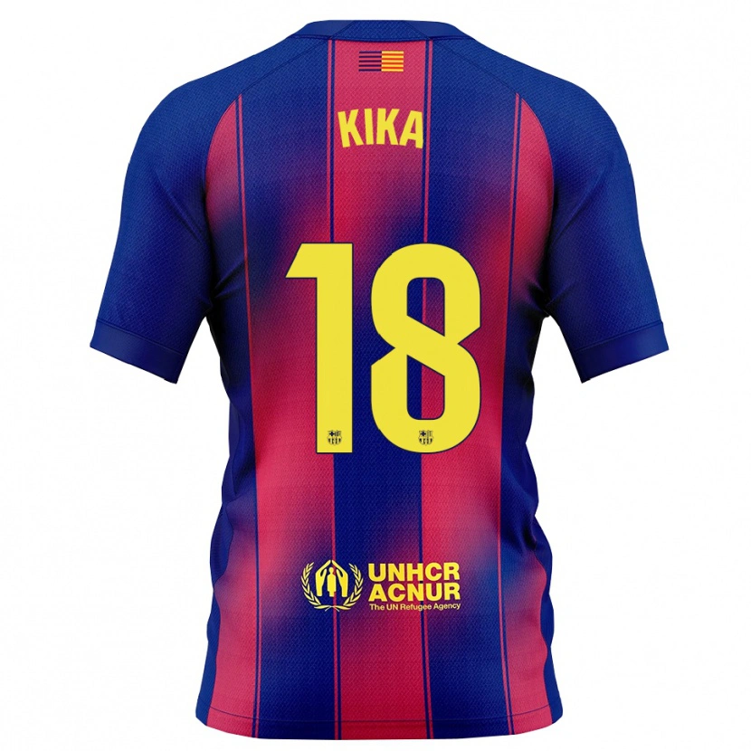 Danxen Kinder Kika Nazareth #18 Blau Rot Heimtrikot Trikot 2025/26 T-Shirt