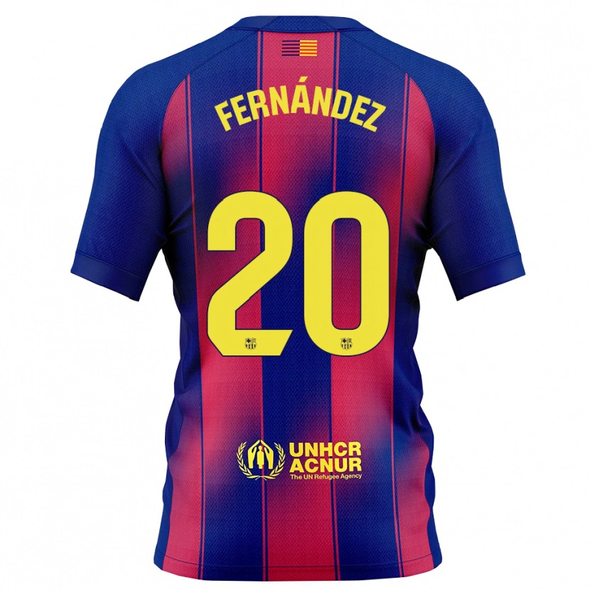 Danxen Kinder Dro Fernández #20 Blau Rot Heimtrikot Trikot 2025/26 T-Shirt