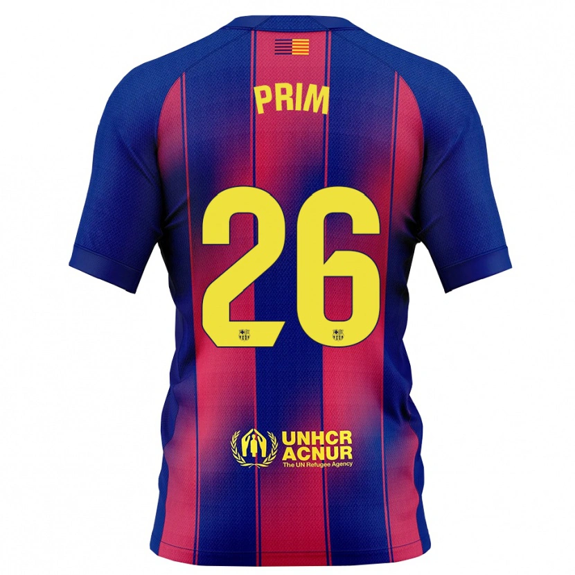 Danxen Kinder Pau Prim #26 Blau Rot Heimtrikot Trikot 2025/26 T-Shirt