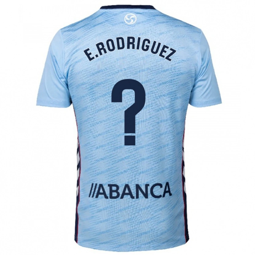 Danxen Kinder Miguel Rodríguez #0 Himmelblau Rot Heimtrikot Trikot 2025/26 T-Shirt