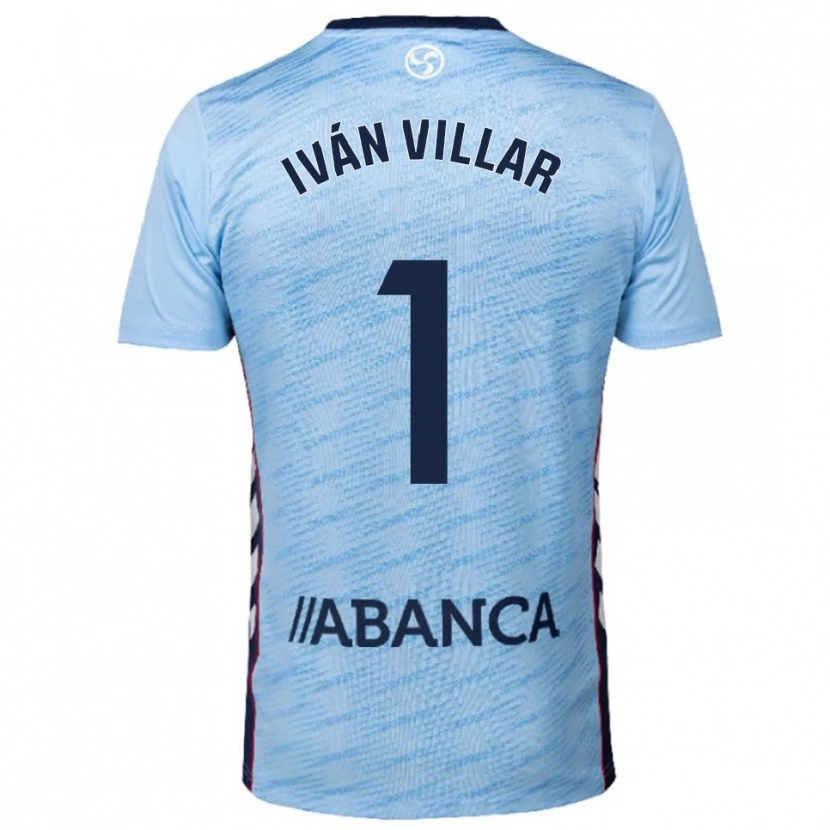 Danxen Kinder Iván Villar #1 Himmelblau Rot Heimtrikot Trikot 2025/26 T-Shirt