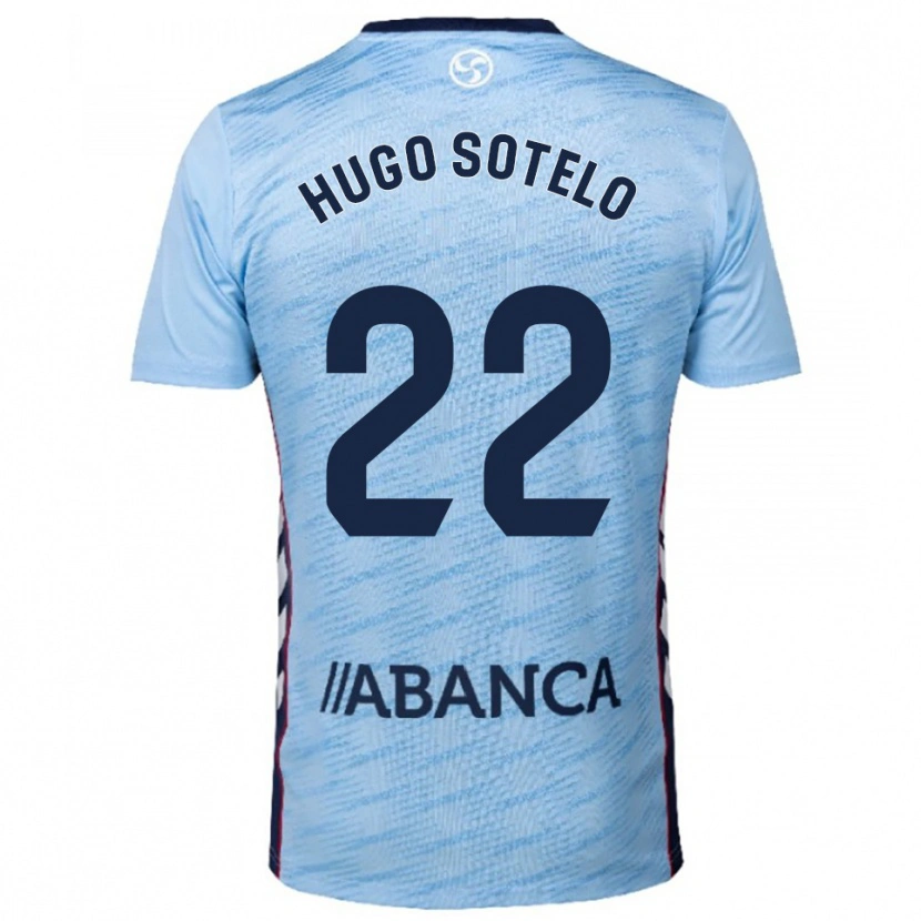 Danxen Kinder Hugo Sotelo #22 Himmelblau Rot Heimtrikot Trikot 2025/26 T-Shirt