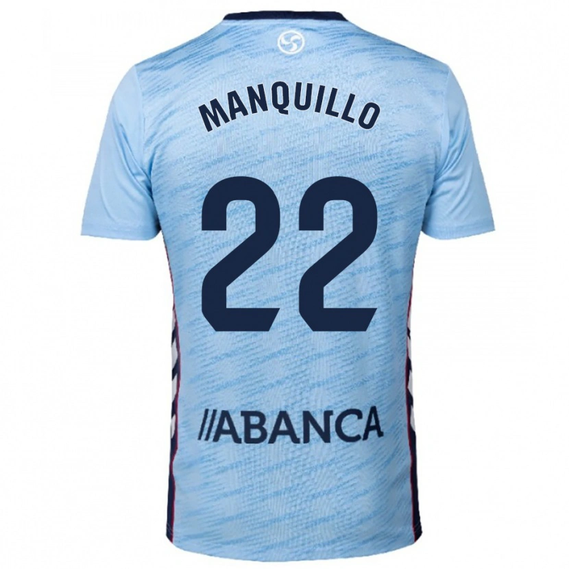 Danxen Kinder Javier Manquillo #22 Himmelblau Rot Heimtrikot Trikot 2025/26 T-Shirt