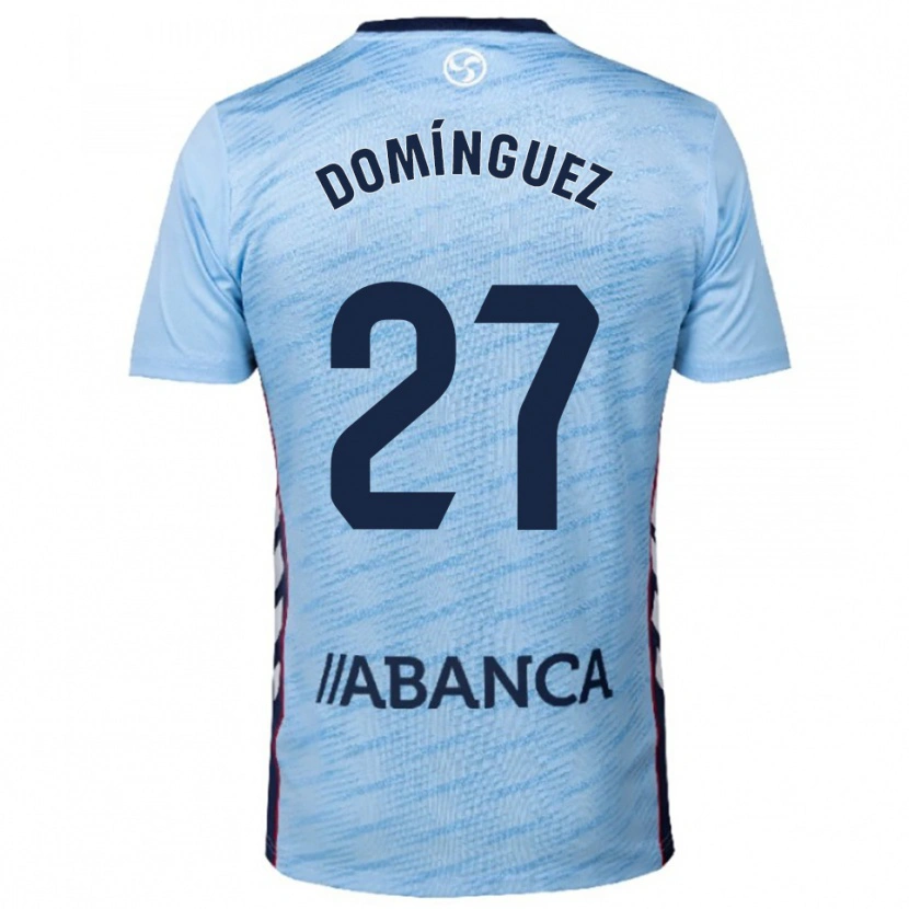 Danxen Kinder Emma Domínguez #27 Himmelblau Rot Heimtrikot Trikot 2025/26 T-Shirt