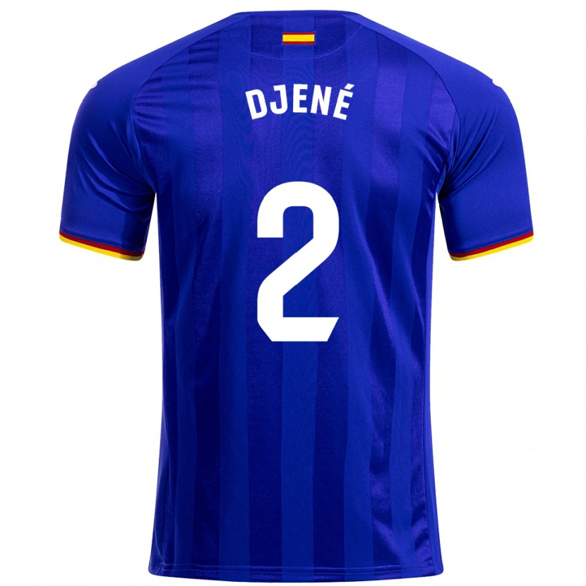 Danxen Kinder Djené #2 Blau Rot Gelb Heimtrikot Trikot 2025/26 T-Shirt