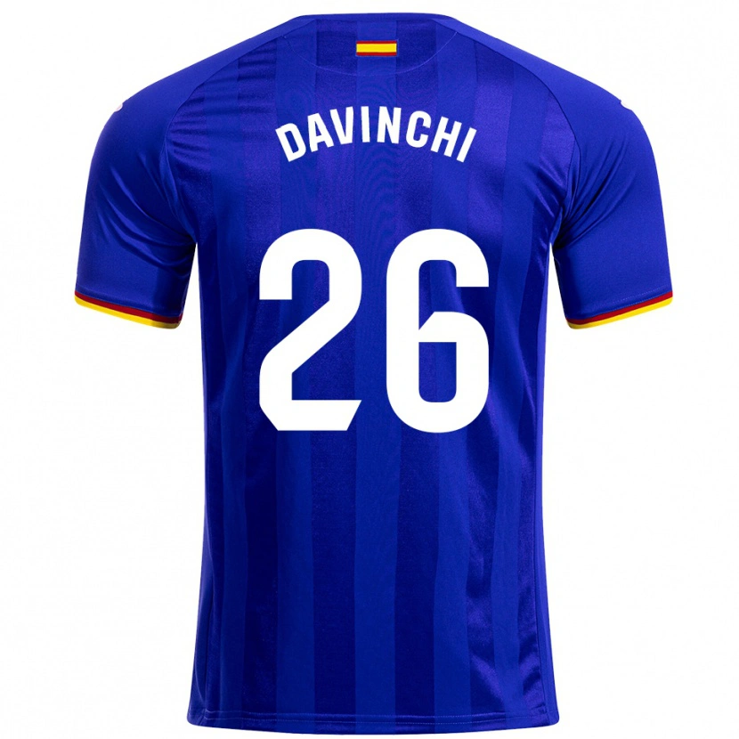 Danxen Kinder Davinchi #26 Blau Rot Gelb Heimtrikot Trikot 2025/26 T-Shirt