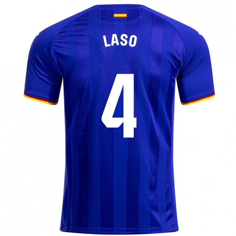 Danxen Kinder Lucas Laso #4 Blau Rot Gelb Heimtrikot Trikot 2025/26 T-Shirt