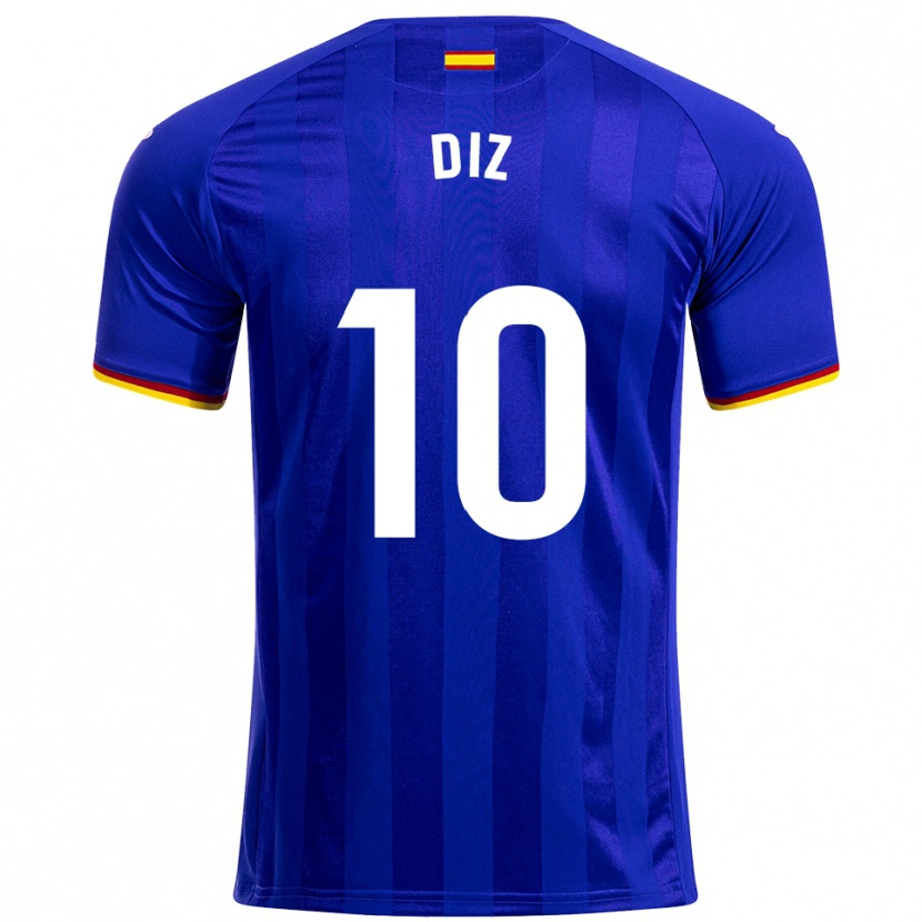 Danxen Kinder Rafa Diz #10 Blau Rot Gelb Heimtrikot Trikot 2025/26 T-Shirt