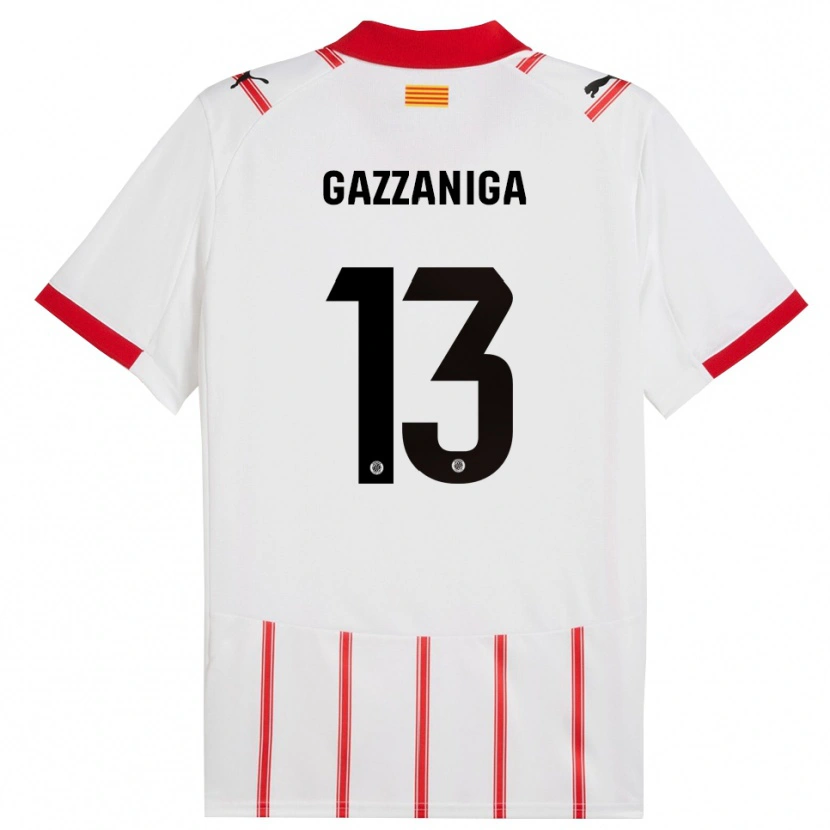 Danxen Kinder Paulo Gazzaniga #13 Weiß Rot Heimtrikot Trikot 2025/26 T-Shirt