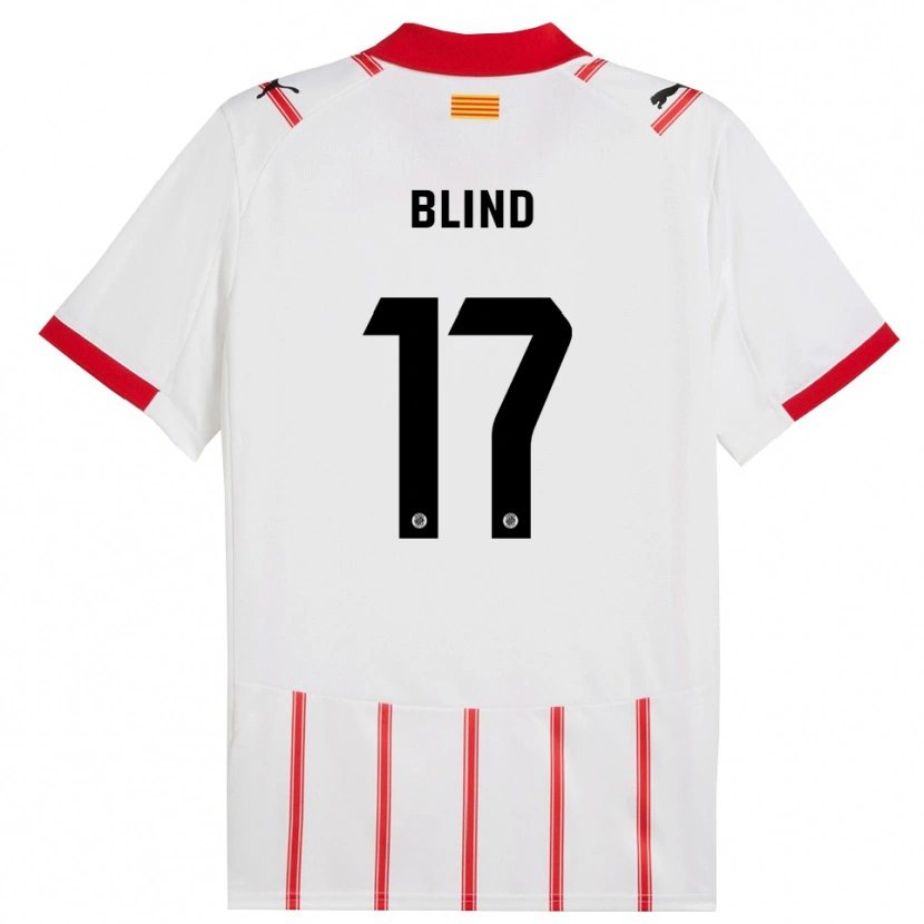 Danxen Kinder Daley Blind #17 Weiß Rot Heimtrikot Trikot 2025/26 T-Shirt