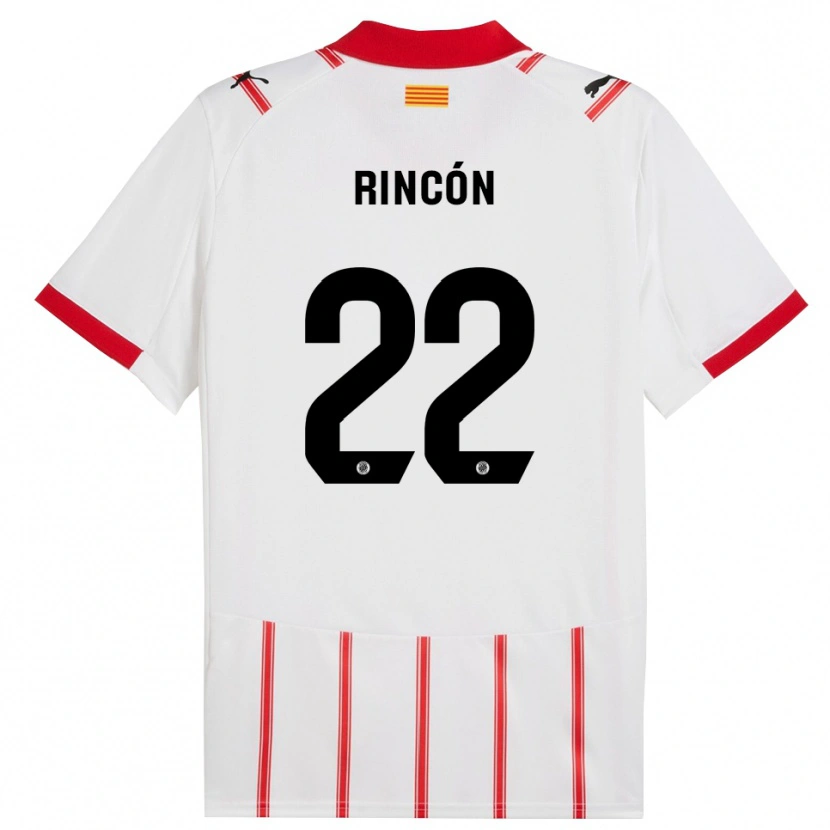 Danxen Kinder Hugo Rincón #22 Weiß Rot Heimtrikot Trikot 2025/26 T-Shirt