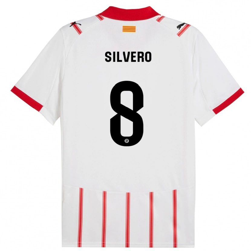 Danxen Kinder Pol Silvero #8 Weiß Rot Heimtrikot Trikot 2025/26 T-Shirt