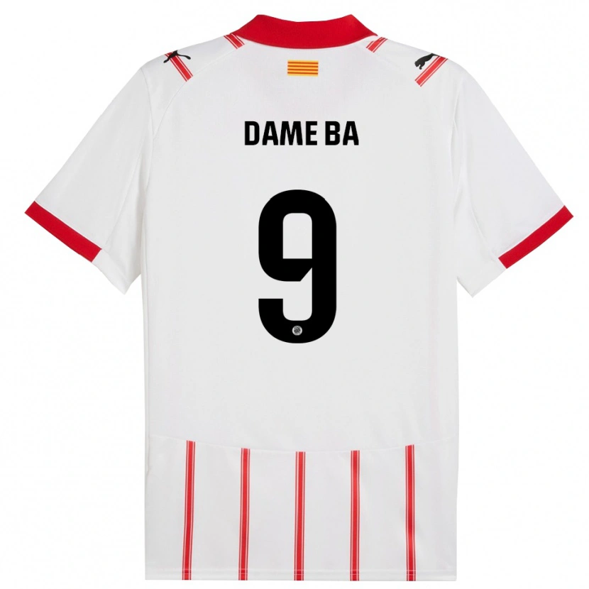 Danxen Kinder Papa Dame Ba #9 Weiß Rot Heimtrikot Trikot 2025/26 T-Shirt