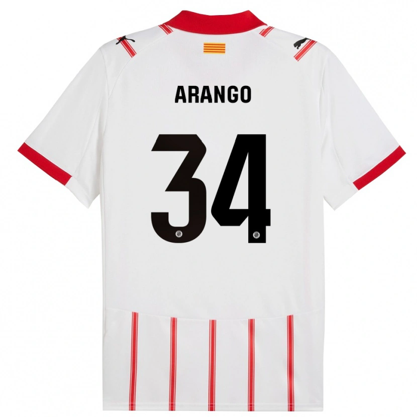 Danxen Kinder Juan Arango #34 Weiß Rot Heimtrikot Trikot 2025/26 T-Shirt