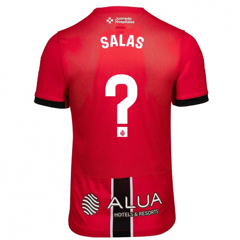 Danxen Kinder Gabriel Salas #0 Rot Schwarz Heimtrikot Trikot 2025/26 T-Shirt