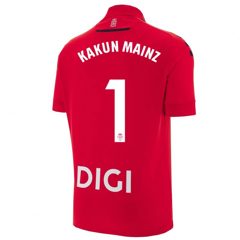 Danxen Kinder Kakun Mainz #1 Rot Schwarz Heimtrikot Trikot 2025/26 T-Shirt