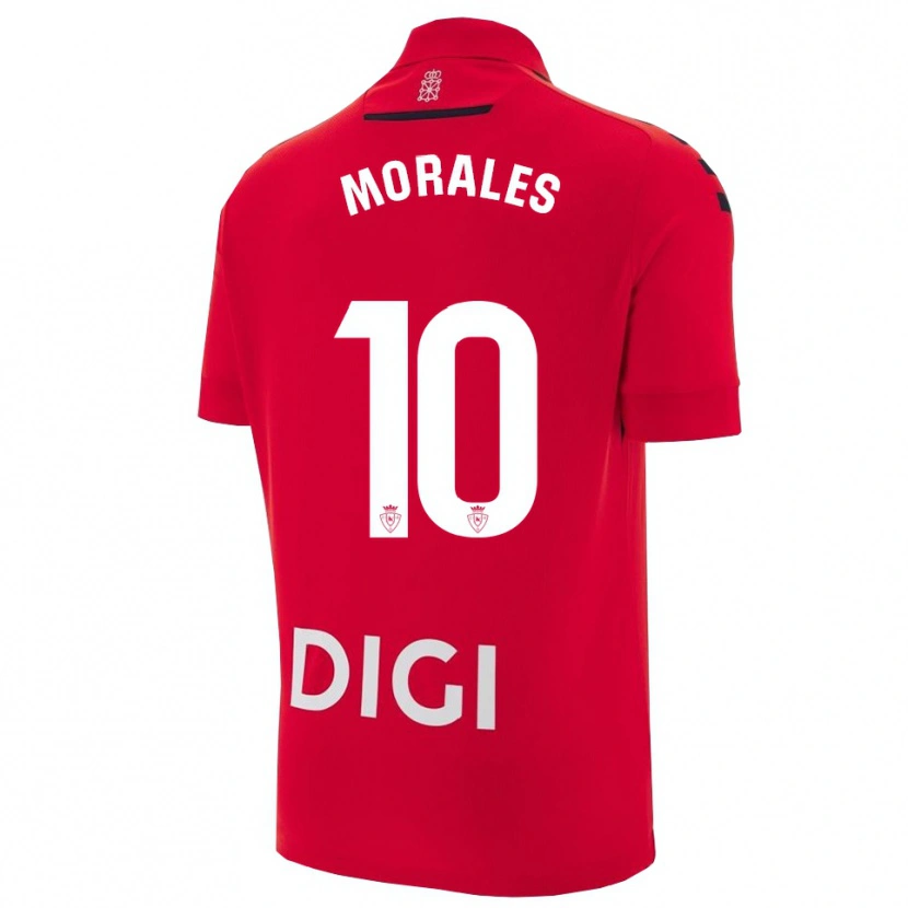 Danxen Kinder Anai Morales #10 Rot Schwarz Heimtrikot Trikot 2025/26 T-Shirt