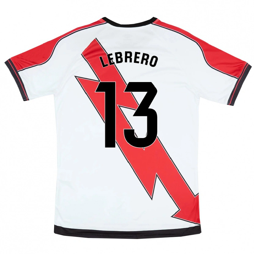 Danxen Kinder Lucia Lebrero Rodríguez #13 Weiß Rot Heimtrikot Trikot 2025/26 T-Shirt