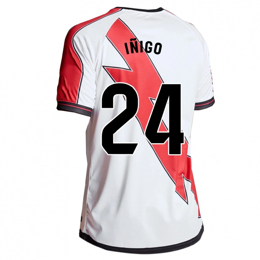 Danxen Kinder Iván Iñigo #24 Weiß Rot Heimtrikot Trikot 2025/26 T-Shirt