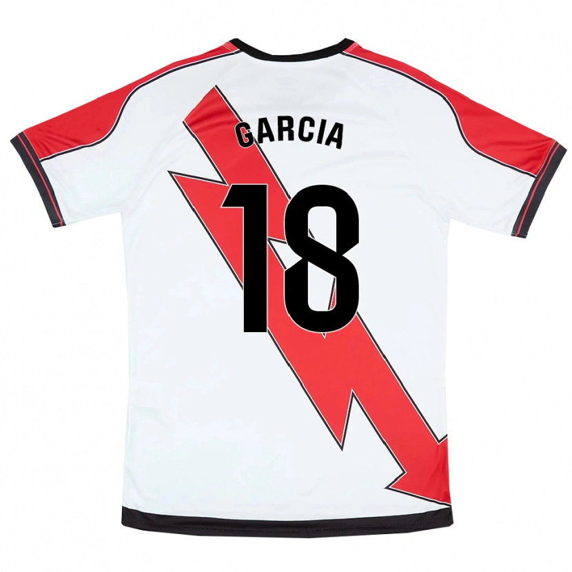 Danxen Kinder Álvaro García #18 Weiß Rot Heimtrikot Trikot 2025/26 T-Shirt