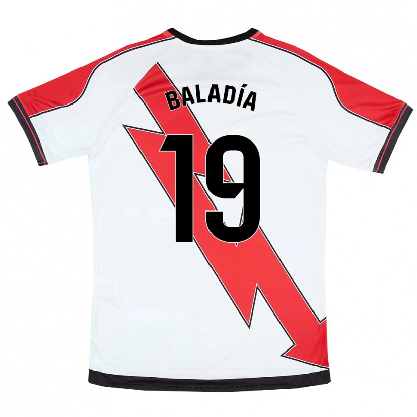 Danxen Kinder Álvaro Baladía #19 Weiß Rot Heimtrikot Trikot 2025/26 T-Shirt