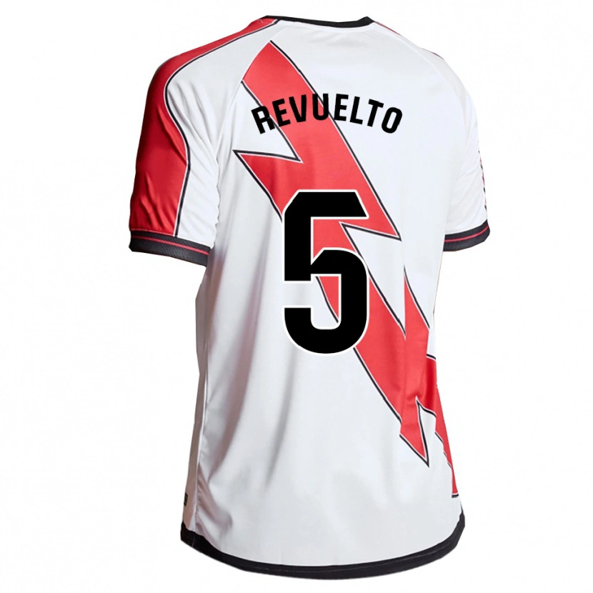 Danxen Kinder Víctor Revuelto #5 Weiß Rot Heimtrikot Trikot 2025/26 T-Shirt